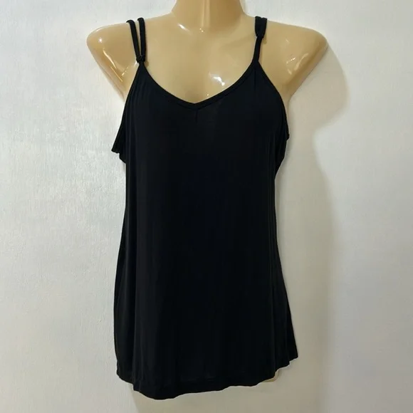 SOFT SURROUNDING LACE CROCHET TOP BLOUSE WOMEN SIZE S BLACK TWO PIECES - Picture 2 of 11